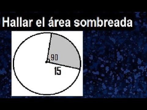 Área Sombreada de un Círculo con Cuatro Sectores Circulares