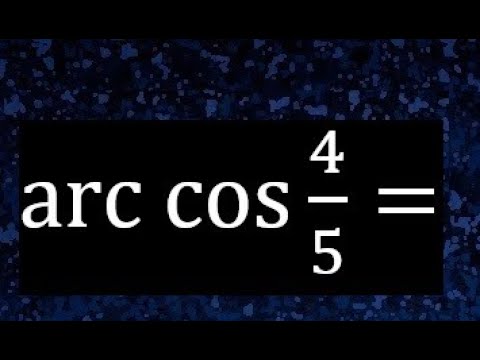 Calculadora de Arccos: Coseno Inverso en Grados y Radianes
