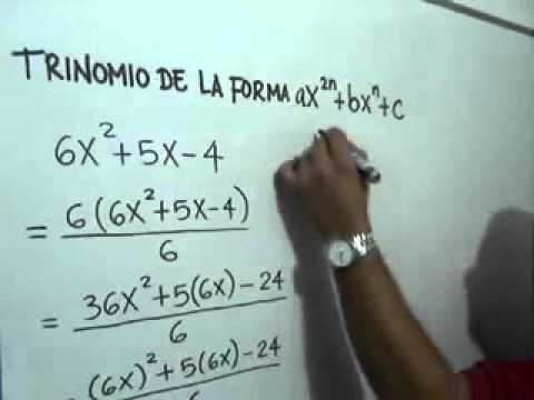 Caso 5 de Factorización: Trinomios de la forma x^(2n)+bx^n+c