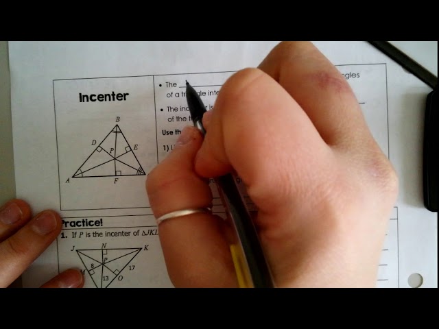 Center of Triangle Worksheet: Aprende sobre Triangle Centers