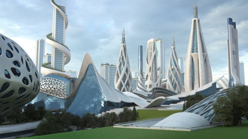 Ciudad Geométrica: Un viaje a la arquitectura futurista