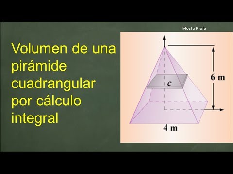 Cómo calcular eficazmente el volumen de una pirámide