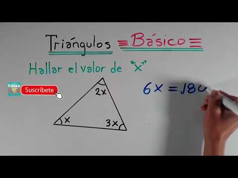 Cómo calcular fácilmente los ángulos internos de un triángulo