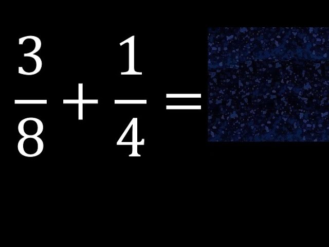 cómo calcular la diferencia entre 3/4 y 1/8 de manera sencilla