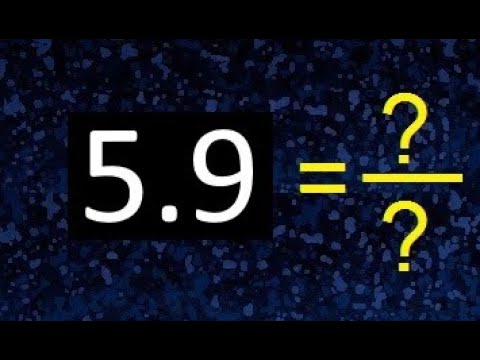 Cómo convertir la fracción 5/9 a su equivalente decimal