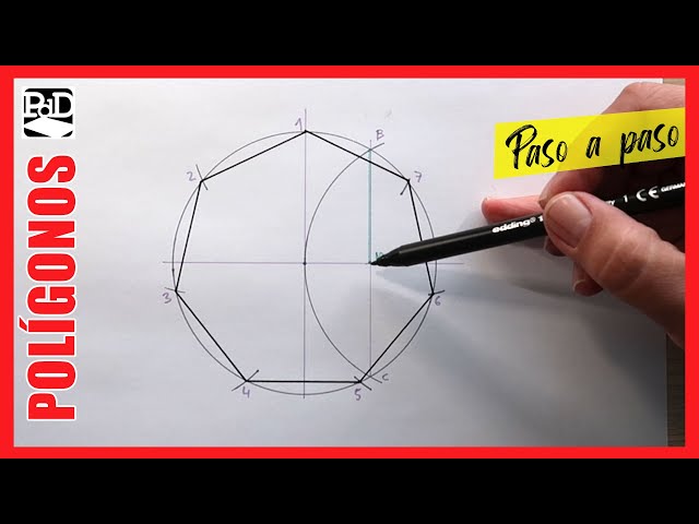 como hacer un heptagono regular paso a paso con facilidad