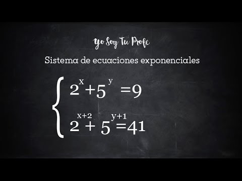 Cómo resolver sistemas de ecuaciones logarítmicas y exponenciales