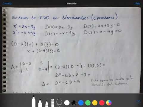 Cómo resolver un sistema de ecuaciones diferenciales lineales