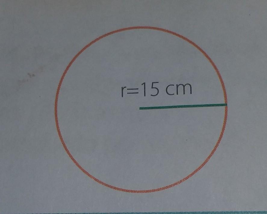 Cómo sacar el perímetro de un círculo de 15 cm de diámetro