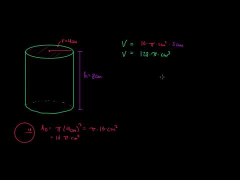 Cómo calcular la superficie y el área total de un cilindro