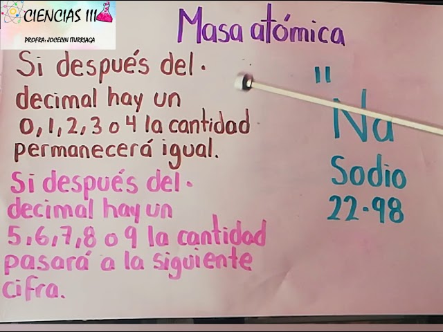 Cómo se calcula el número másico y la cantidad de neutrones