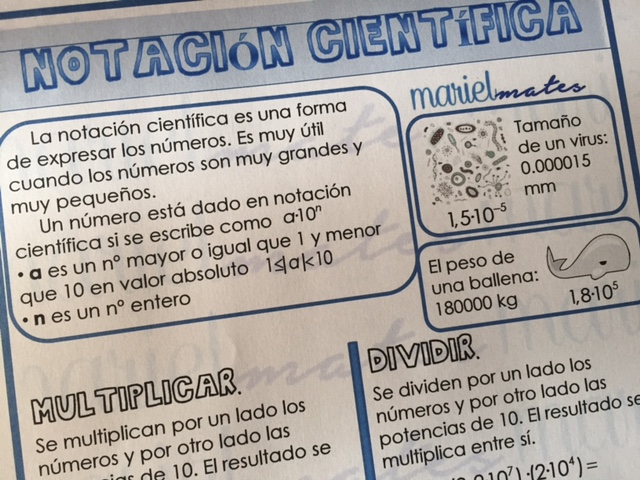 Cómo se multiplican y dividen números en notación científica