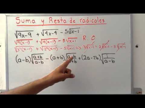 como se realizan sumas y restas de radicales ejemplos en pdf