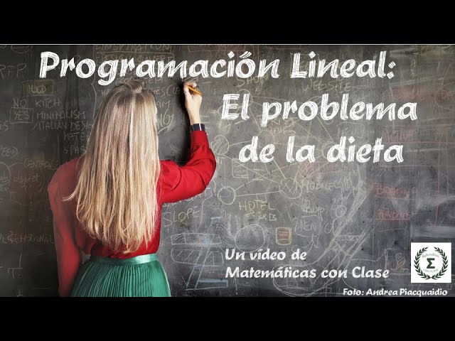 Cómo se resuelve el problema de la dieta con programación lineal