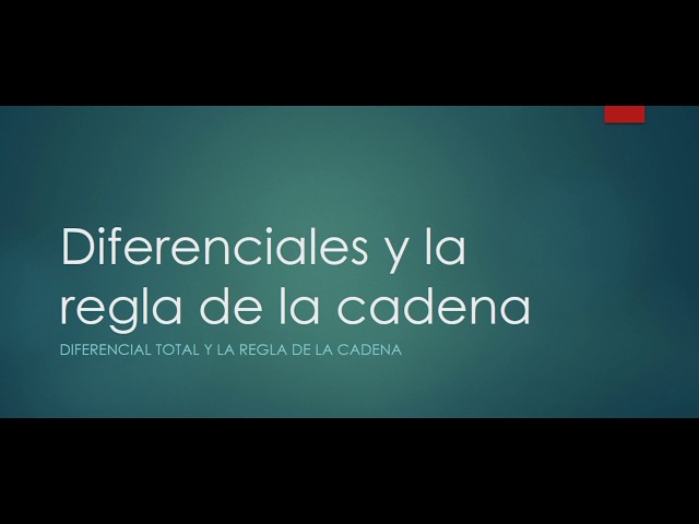 Cómo se usa la regla de la cadena en incrementos y diferenciales