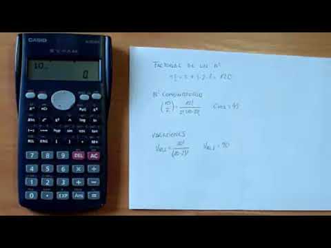 Cómo usar la calculadora nCr para hallar combinaciones