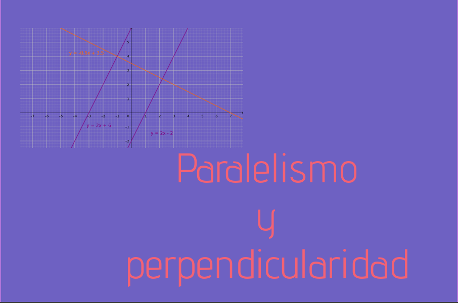 condicion de paralelismo y perpendicularidad en geometria