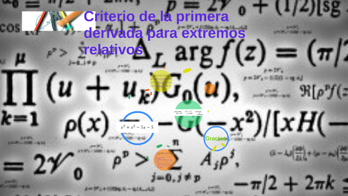 Cuál es el criterio de la primera derivada para hallar extremos