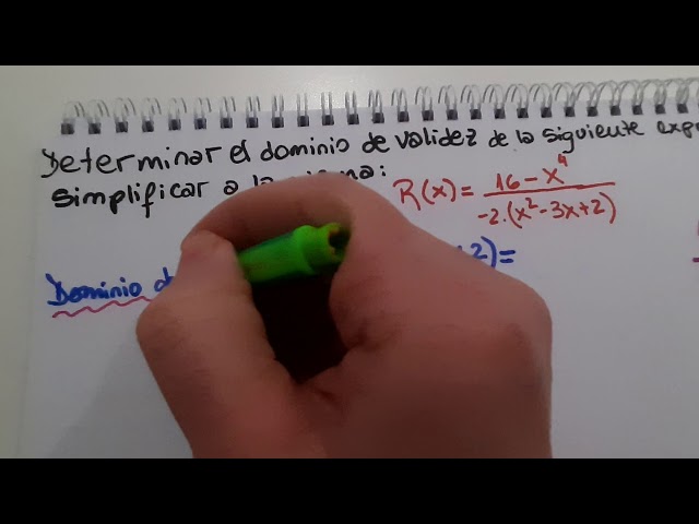 Cuál es el dominio de las expresiones racionales en álgebra