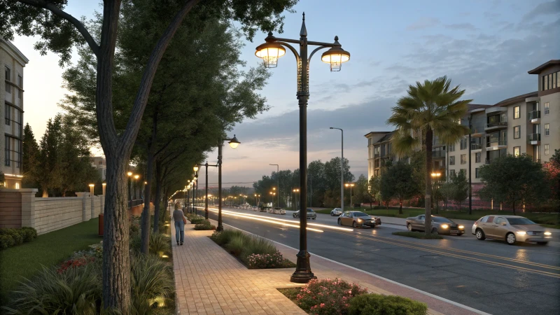 Cuál es la altura adecuada para los postes de luz