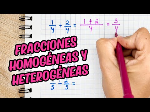 Cuáles son las diferencias entre fracciones homogéneas y heterogéneas