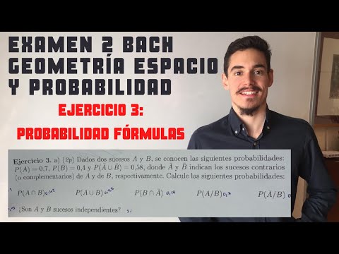 cuales son las formulas de probabilidad para 2o de bachillerato