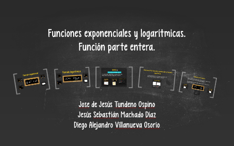 cuales son las funciones exponenciales y logaritmicas y sus propiedades