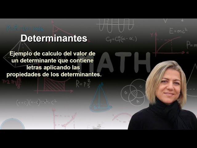 Cuáles son las propiedades y aplicaciones del determinante
