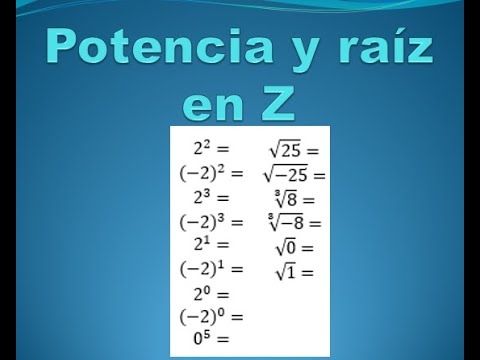 cuales son las propiedades y ejercicios de raices y potencias