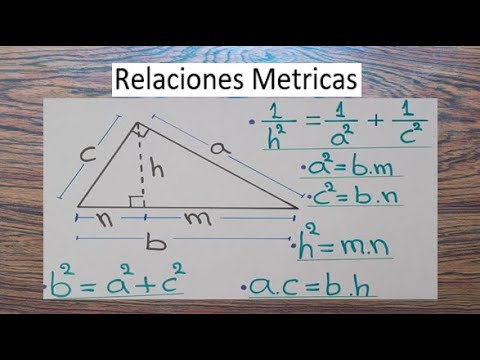 Cuáles son las relaciones métricas en triángulos y su geometría