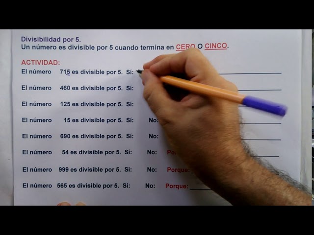 Cuáles son los criterios de divisibilidad del 1 al 10 y ejemplos