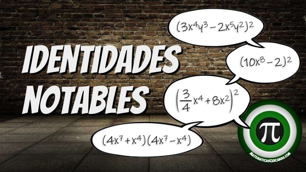 cuales son los productos e identidades notables y sus ejercicios