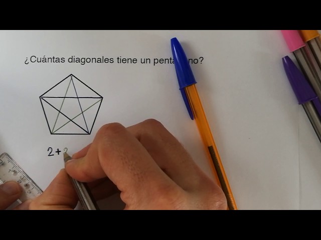cuantas diagonales tiene un pentagono y un decagono