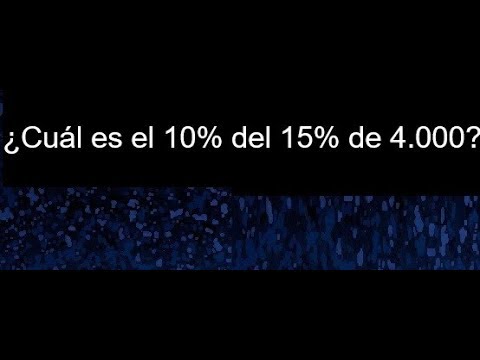 Cuánto es el 10% de 4000 y cómo se calcula este valor