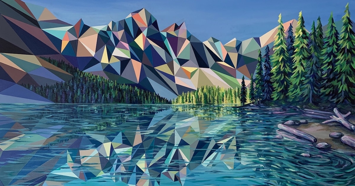Descubrimos el arte y la geometría en triángulos de colores