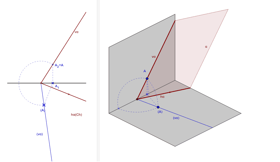 Diédrico 2D/3D: Transformaciones y Abatimiento de Triángulo