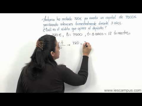 Ejercicios y problemas resueltos sobre el interés simple