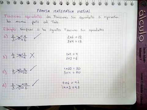 En qué consisten las fracciones equivalentes en matemáticas