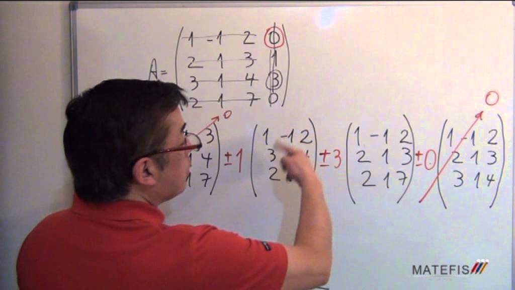 Existen ejercicios resueltos de determinantes para Matemáticas 2