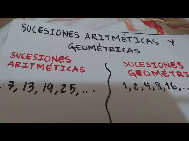Qué son las series aritméticas y geométricas y sus usos