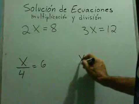 Multiplicación de ecuaciones: Resolviendo con división y más