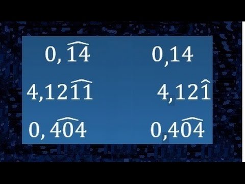 Número decimal periódico: qué son y cómo se escriben