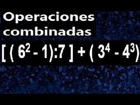 Operación combinada con potencias: ejercicios para 1 y 2 ESO