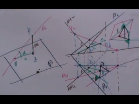 Qué es el ángulo entre una recta y un plano en geometría