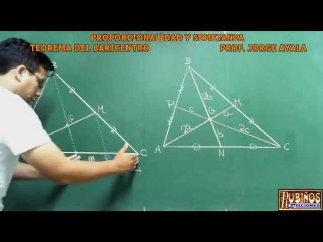Qué es el baricentro y cuáles son ejemplos en matemáticas