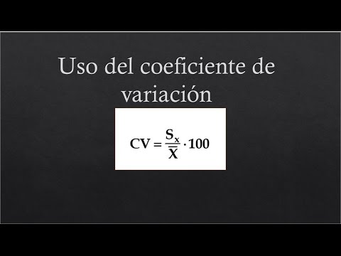 Cómo se calcula el coeficiente de variación con ejemplos