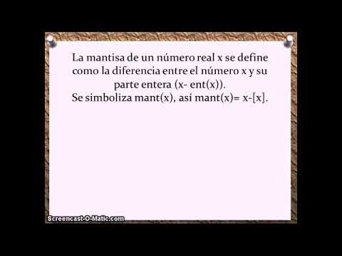 que es la funcion mantisa y como se define mantx en matematicas