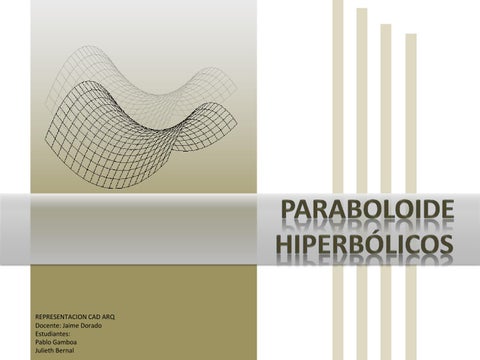 Qué es un paraboloide hiperbólico y cómo se estudia