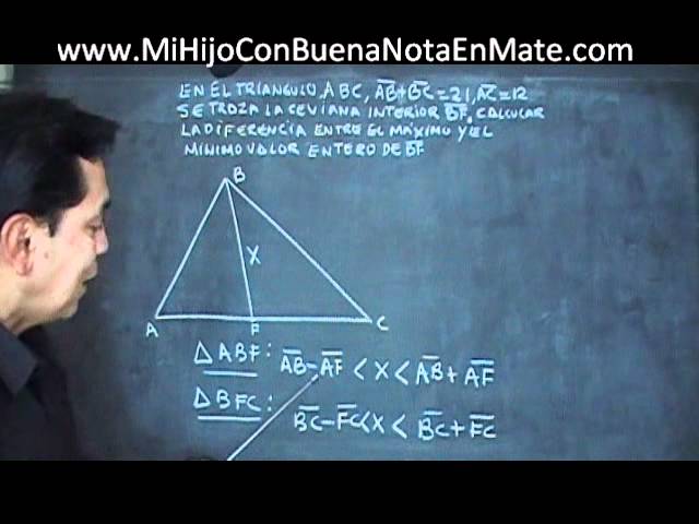 Qué son las desigualdades triangulares y ejemplos claros