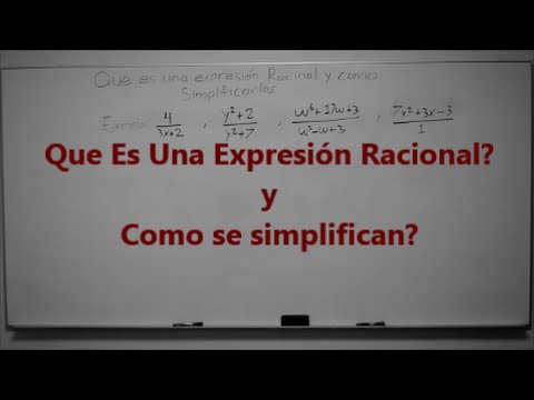 que son las expresiones racionales y cuales son sus ejemplos